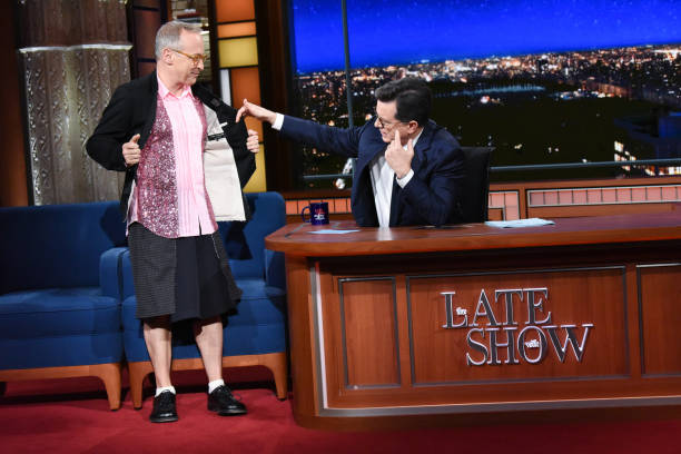 David Sedaris performing live on stage