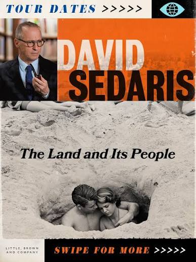 David Sedaris tour poster — 2026 & 2027